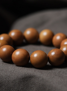 桃木圆珠款手串单圈款 男女式简约风装饰念珠首饰文玩手链饰品
