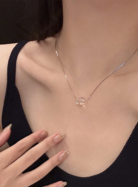 无水晶蛇骨链新款s925银白项链