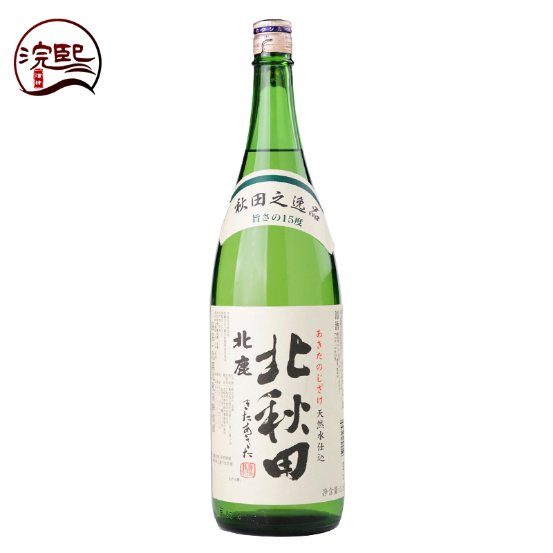 北秋田北鹿清酒1.8L日本原装进口酒洋酒米酒发酵酒日本大吟酿酒 - 图0