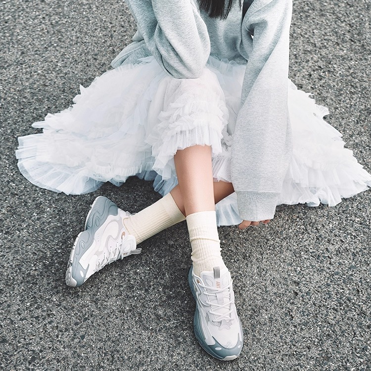 安踏女鞋星光老爹鞋女款2025新款复古休闲运动鞋女学生922348836 - 图3