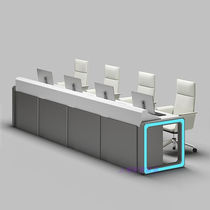 Baking Varnish Command Center Console Monitoring Room Tech Sense Dispatching Desk Operating Table Meeting Combat Emergency Desk