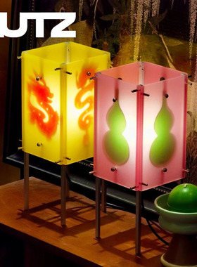 新中式葫芦龙图腾宫灯装饰台灯