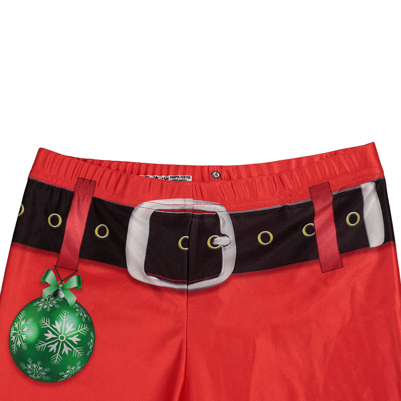 圣诞节2024打底裤女装外贸热销时尚性感3D数码印花小脚打底裤