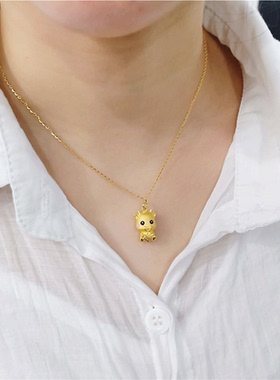 【宝宝本命年生肖吊坠18K黄金