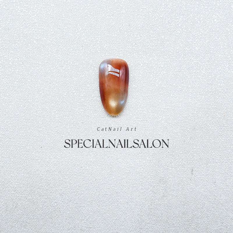 【琉璃光谱】纯手工穿戴甲秋冬美拉德晕染气质猫眼高级感显白美甲,淘宝优惠券,粉丝福利购,淘宝优惠卷