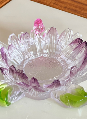 琉璃菊花香插香座线香烛台茶室杯