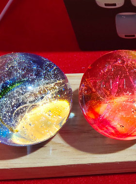 古法琉璃水晶球琉璃球供灯摆件