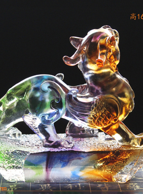 古法琉璃水晶工艺品送领导客户