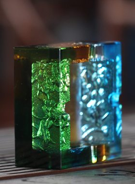 琉璃烟灰缸居家摆放商务工艺品