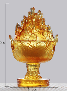 古法琉璃寺庙居家佛前手工熏香炉