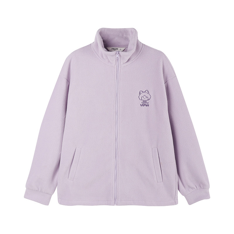 [犬系女孩]唐狮摇粒绒外套2021秋冬 唐狮喜之乐短外套