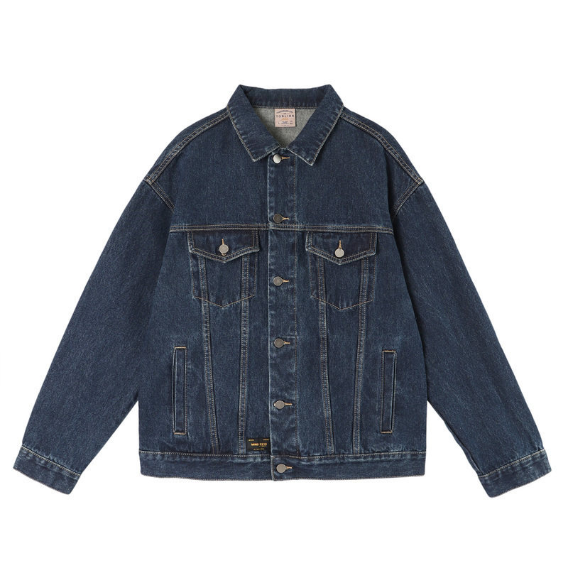 唐狮牛仔外套2021春秋新款夹克服 唐狮喜之乐夹克