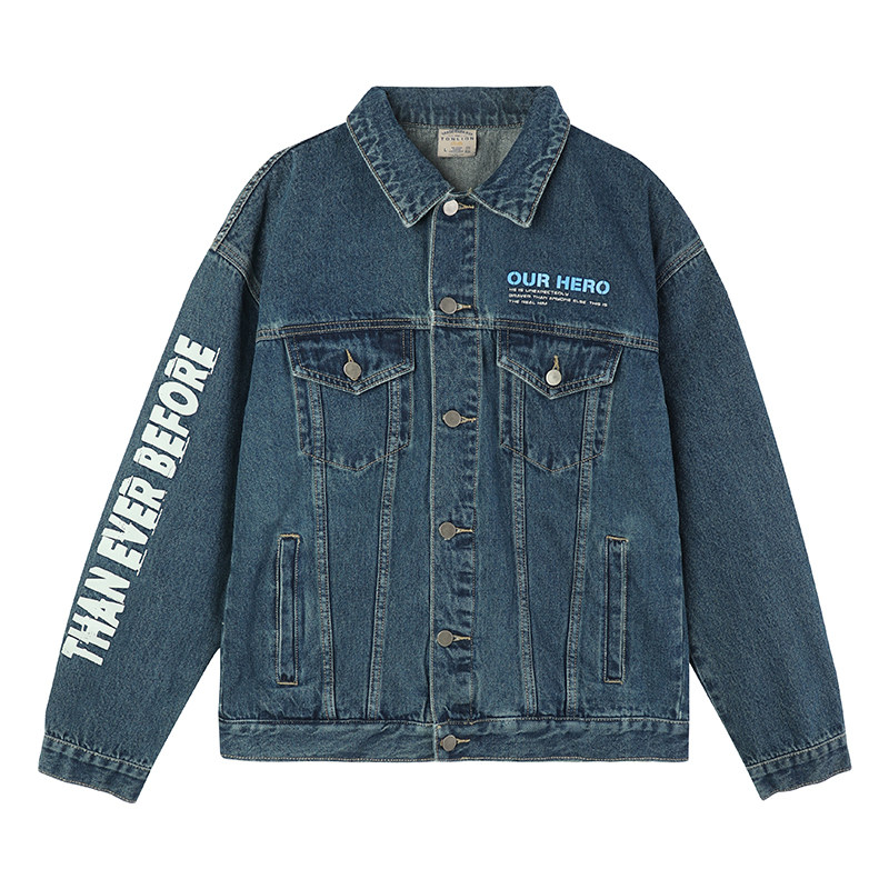 唐狮牛仔2021秋装新款韩版潮流夹克 唐狮喜之乐夹克