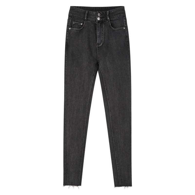 唐狮高腰女士2020新款修身牛仔裤 唐狮喜之乐牛仔裤