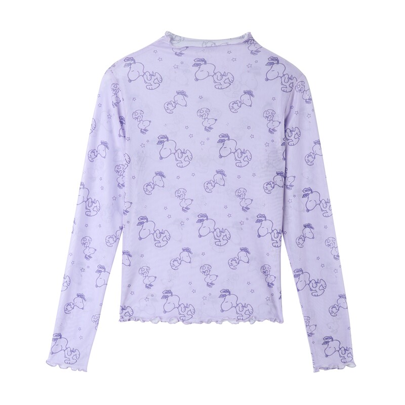 [史努比联名]唐狮2021春秋新款内搭 唐狮喜之乐T恤