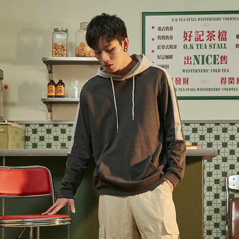 唐狮官方旗舰店2020秋男连帽潮卫衣 唐狮福悠卫衣