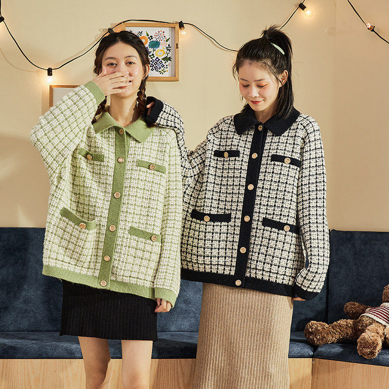 唐狮官方旗舰店2020新款短款针织衫 唐狮天悦短外套