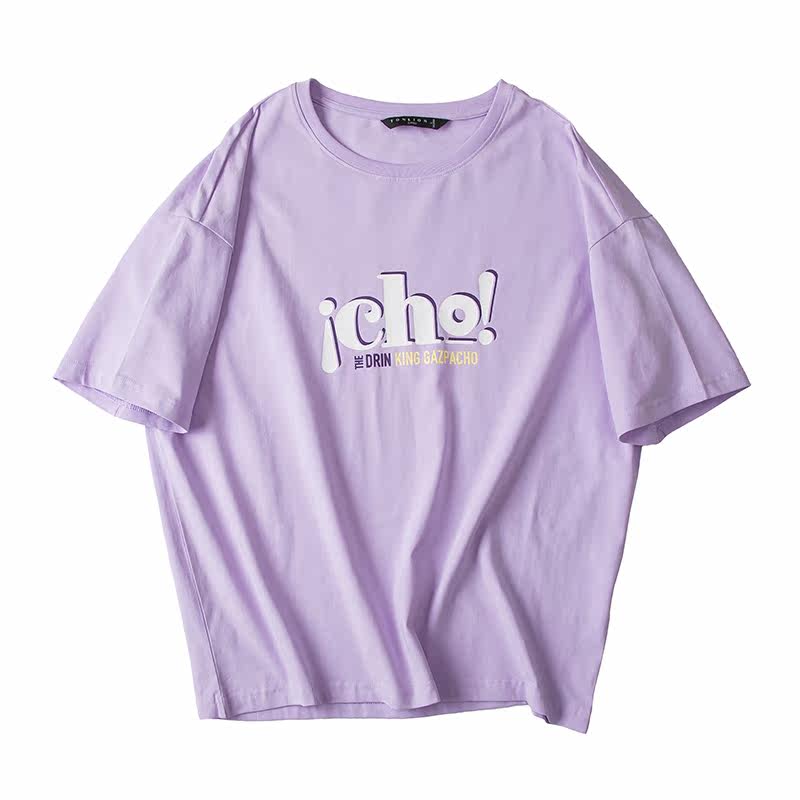 唐狮2020夏新款短袖女韩版宽松t恤 唐狮喜之乐T恤