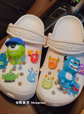 抖音爆款crocs洞洞鞋配饰卡通