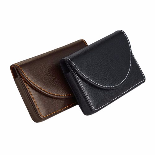 kage Card Holder Double Open Business Card Case High Quality - 图0
