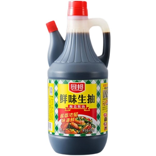 厨邦鲜味生抽800ml小壶嘴炒菜调味品家用提鲜蒸鱼豆酿造酱油豆汁