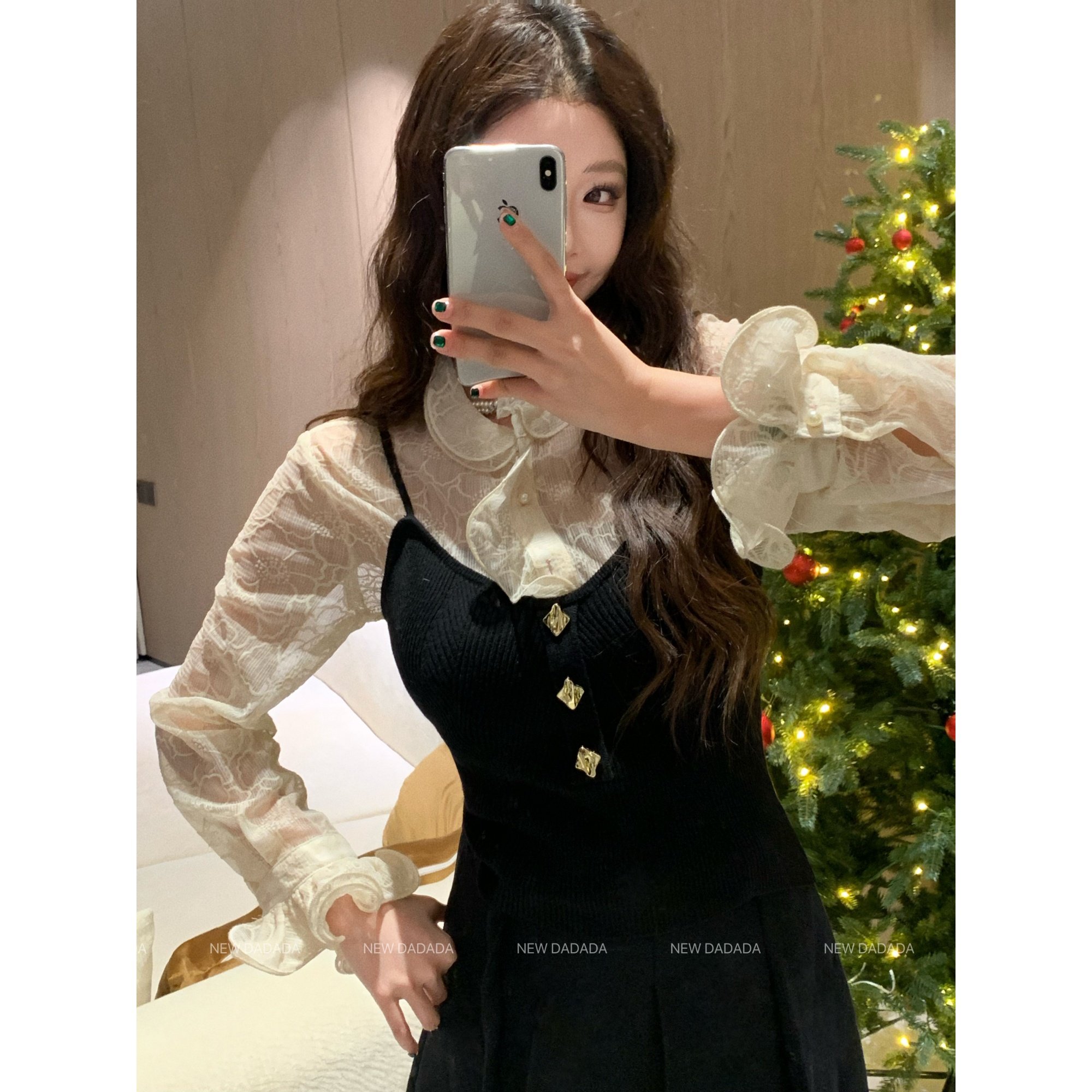 利达 NEWDADADA【敏锐暗涌】吊带背心女冬季内搭时尚百搭洋气时髦,淘宝优惠券,粉丝福利购,淘宝优惠卷