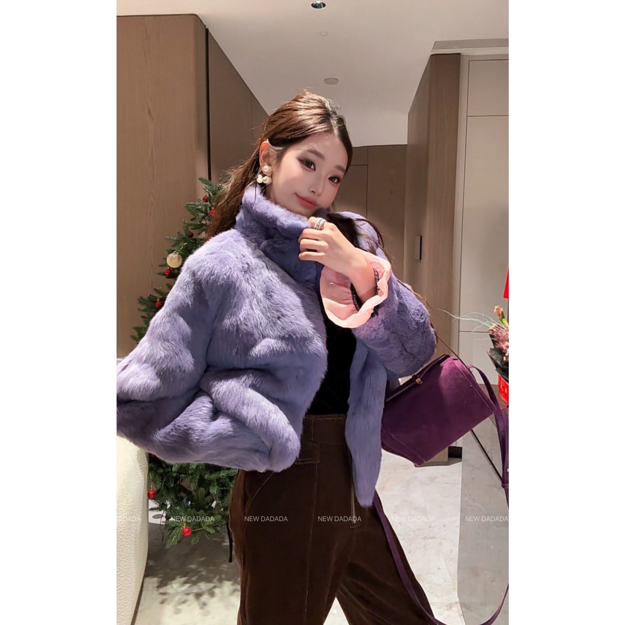 利达NEW DADADA【紫气东来兔兔】高级感短外套女2026春装时尚新款,淘宝优惠券,粉丝福利购,淘宝优惠卷