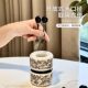 Ceramic fruit fork set living room dining table light luxury cake dessert fork fruit picks creative storage jar