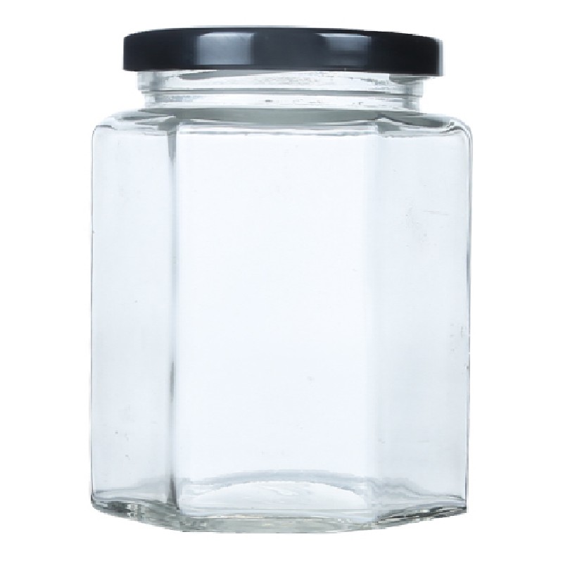 包邮六棱六角蜂蜜玻璃瓶燕窝果酱罐头瓶带盖辣椒酱菜储物密封罐小 - 图3