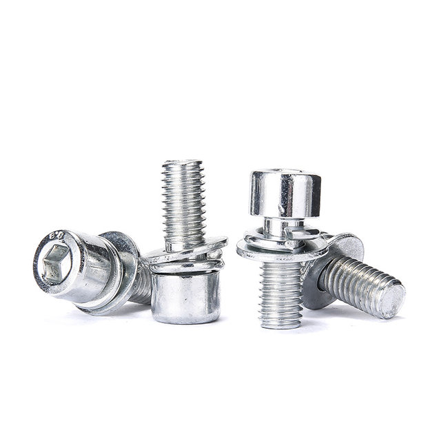 Hexagonal galvanized cylindrical head screws