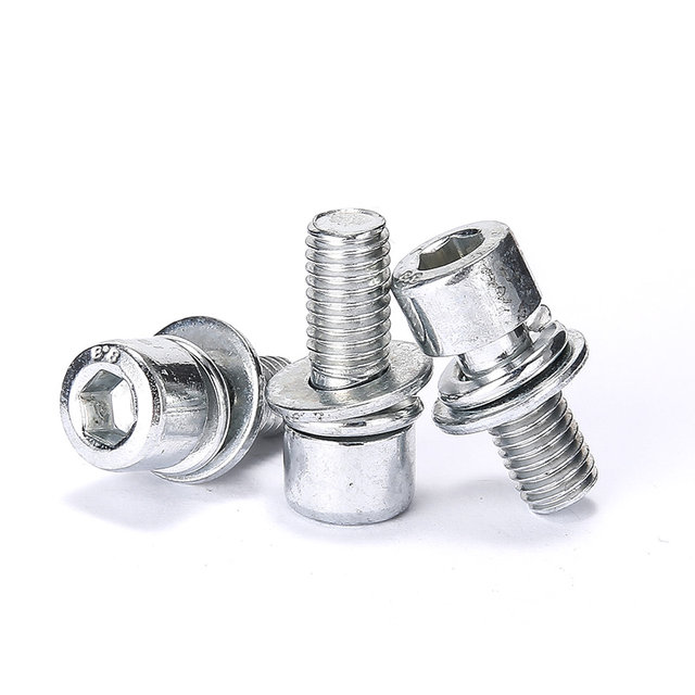 Hexagonal galvanized cylindrical head screws
