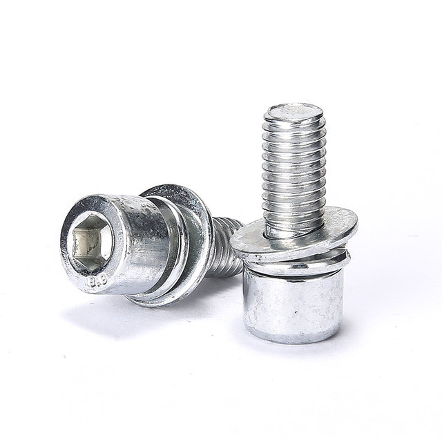Hexagonal galvanized cylindrical head screws