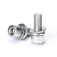 Hexagonal galvanized cylindrical head screws
