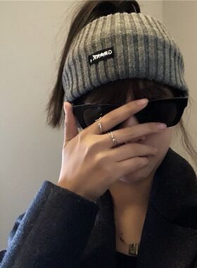 四季可带运动头箍韩国字母宽边洗脸发带休闲纯色头饰头套女帽子