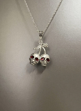 Vintage古着 Skull cherry项链