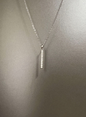 Vintage古着 One-word zircon项链