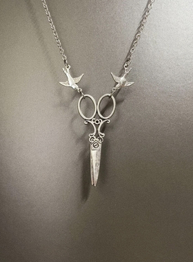 Vintage古着 Flying bird scissors项链