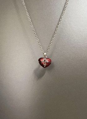 Vintage古着 Enamel love box项链