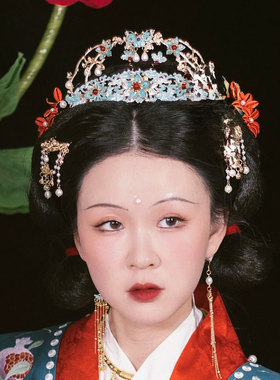古风宫廷【陌离】高级感华丽复古插梳发簪掩鬓汉服珍珠流苏发饰