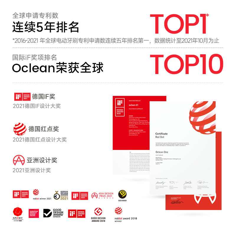 Oclean/欧可林小天才儿童电动牙刷头替换通用版2支装软毛护龈