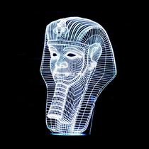 2017 Classic Egypt Pharaoh Shape 3D Illusion LED Night light