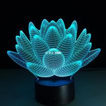 Lotus Flower 3D USB LED Night Light Colors Changing Christma