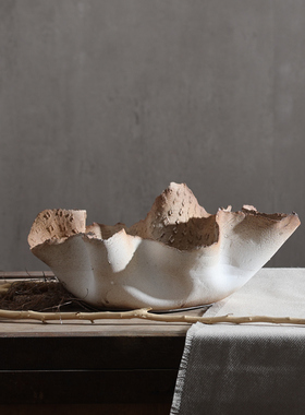 布景家居陶瓷侘寂风手工花瓶摆件