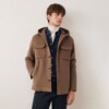 Navigare hooded short wool coat