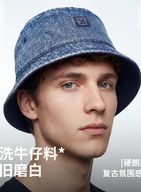 Navigare水洗牛仔耐磨渔夫帽