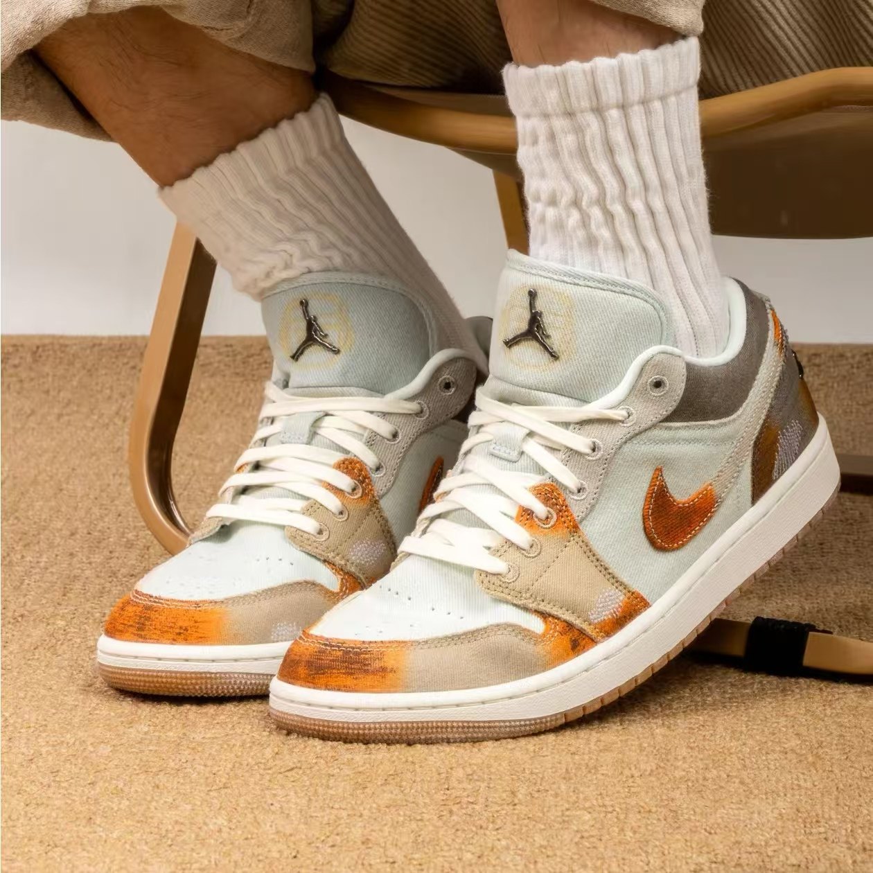 Nike Air Jordan1耐克板鞋复古潮流透气缓震低帮运动休闲鞋,淘宝优惠券,粉丝福利购,淘宝优惠卷