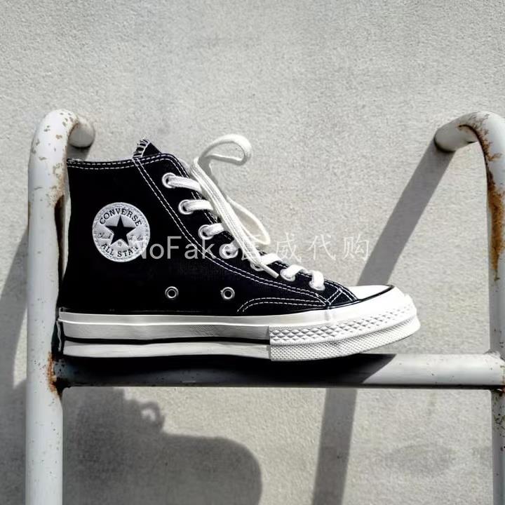 Converse all star 正品匡威1970s经典三星标高帮帆布鞋男女同款 - 图2