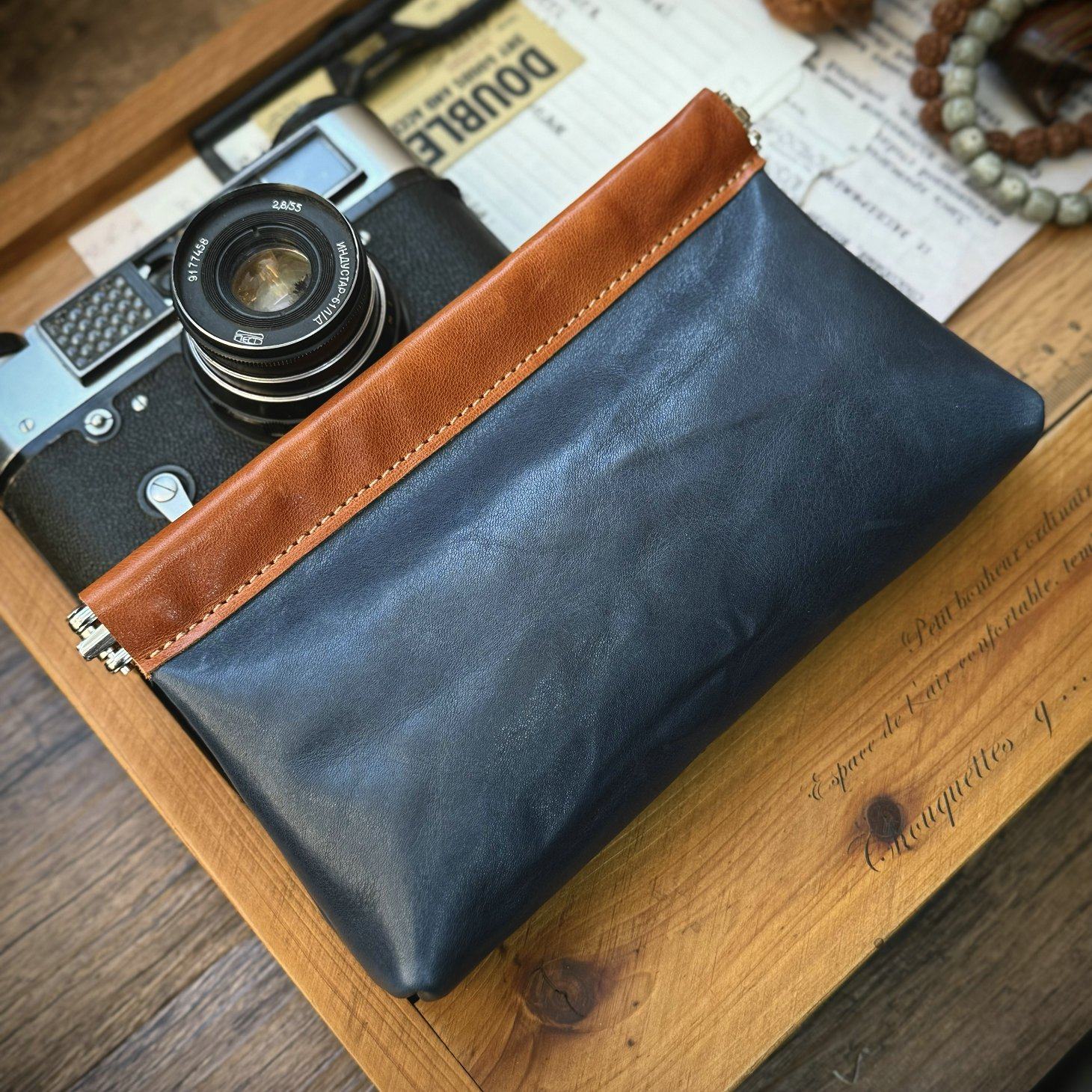 MOZE 复古头层牛皮文玩串珠核桃首饰收纳包弹片口金包内胆包,淘宝优惠券,粉丝福利购,淘宝优惠卷