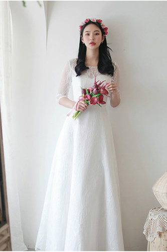 大码婚纱礼服胖MM200斤缎面婚纱加大加肥轻便简约旅拍轻婚纱显瘦 - 图1