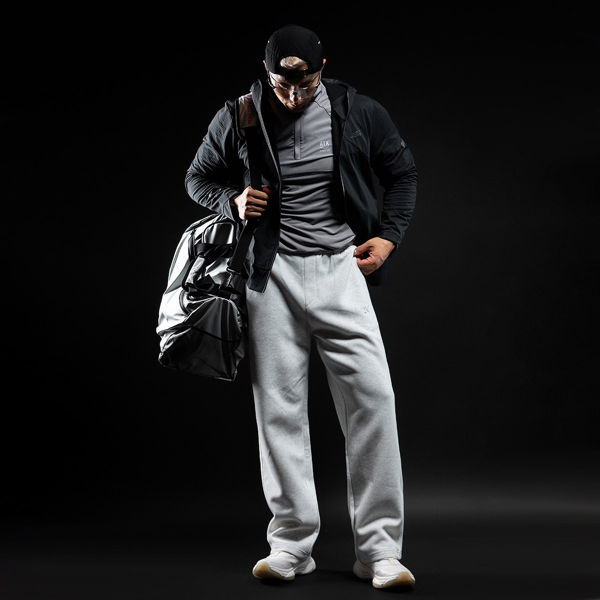 Monster Guardians极点科技系列男子半拉链撞色拼接运动长袖T恤,淘宝优惠券,粉丝福利购,淘宝优惠卷